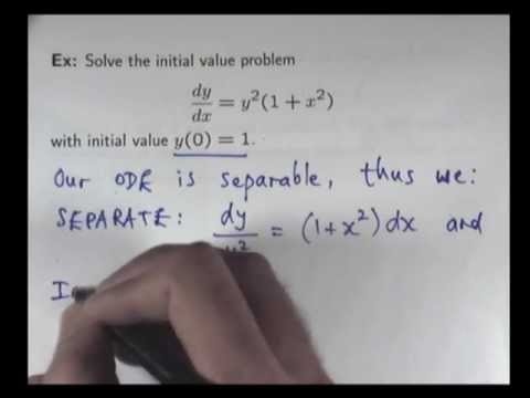 How to solve initial value problems How to solve initial value problems