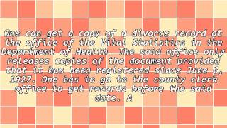 How To Get A Free Copy Of Florida Divorce Records Online