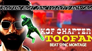 KGF CHAPTER 2 TOOFAN(TELUGU)BEAT SYNC MONTAGE FREE FIRE | FF KEJSER | #montage#ffmontage#freefire