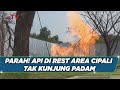 WADUH! Lebih dari Satu Bulan Semburan Api di Rest Area KM 86 B Cipali Belum Padam