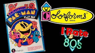 PAC MAN Colorforms - The History \u0026 Review (Irate the 80's - Ep 10)