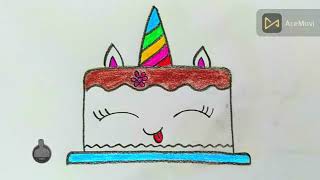 How to Draw a Birthday Cake // Drawing a Cake