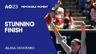 Jelena Ostepenko Hits a Stunning Finish | Australian Open 2023
