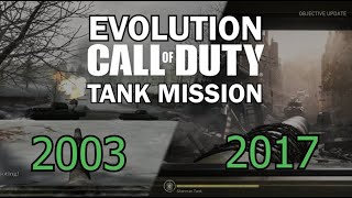 Call of Duty Tank Missions 2003-2017 (Evolution of Tank Missions in Call of Duty)