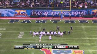 Marshall - FIU First Half Highlights 2011 Beef O' Brady's Bowl