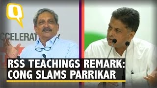 The Quint: Manohar Parrikar Credits “RSS Teachings” for the Surgical Strikes