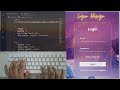 ASMR Programming - Modern Login Design Html CSS - No Talking