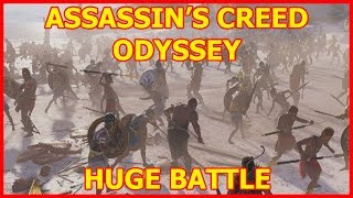 AC Odyssey: Huge 300 Conquest Battle Gameplay