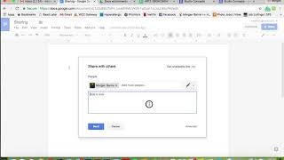 How to change "Sharing" settings in Google Docs