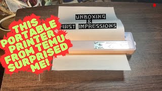 Portable Printer From Temu, Unboxing \u0026 First Impressions (not affiliated)