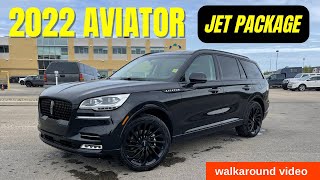 2022 Lincoln Aviator Jet Package walkaround video X17