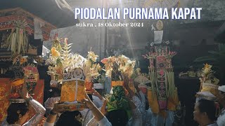 Piodalan Purnama Kapat 2024