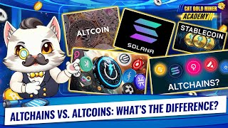 Altchains vs. Altcoins: What's the Difference? ⚡️CAT GOLD MINER ACADEMY