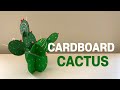 [Recycling Art] How to make a Cardboard Cactus | DIY 3D Cactus Craft | Eco-Friendly Recycling Craft