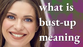 Bust-up | meaning of Bust-up