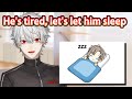 ［Eng Sub］Kuzuha live-streamed without waking Kanae, who was tired from his daily routine ［Nijisanji］