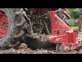 amazing tractor kubota m6040su plowing at field tractor farmers