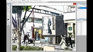 photoshopで写真をスケッチに変える。part94  CG  合成写真　写真加工　インスタグラム　 イラストレーター　フォトショップ　　photoshop　コンピューターグラフィックス