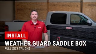 How To Install Weather Guard Crossover Boxes