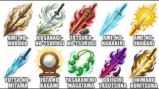 10 Most Powerful Weapons in Japanese Mythology Explained