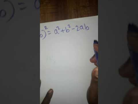 (a-b)2 Formula Proof - YouTube