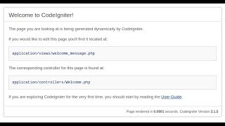 Codeigniter basic tutorial and how to remove index php from codeigniter url