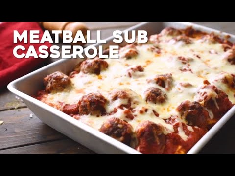 Creamy Meatball Sub Casserole Recipe