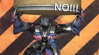 Optimus Prime Crushed by Hydraulic Press (Transformers Hydraulic | SFM Transformers Animation)