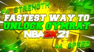THE *NEW* FASTEST GYM RAT BADGE METHOD IN NBA 2K21! HOW TO GET GYM RAT BADGE FAST IN NBA 2K21!