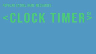 Clock Timer - Unity - C#