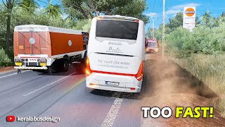 Scania Bus Rash Driving 😬Ended with Fatal CRASH 💥 #Scania #Bus #Speed Test #gameplay #ets2 #crash