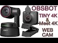 OBSBOT tiny 4k webcam & OBSBOT meet 4k