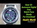 Samsung Free Galaxy Watch/Gear S3 Digital Watch Face 2019