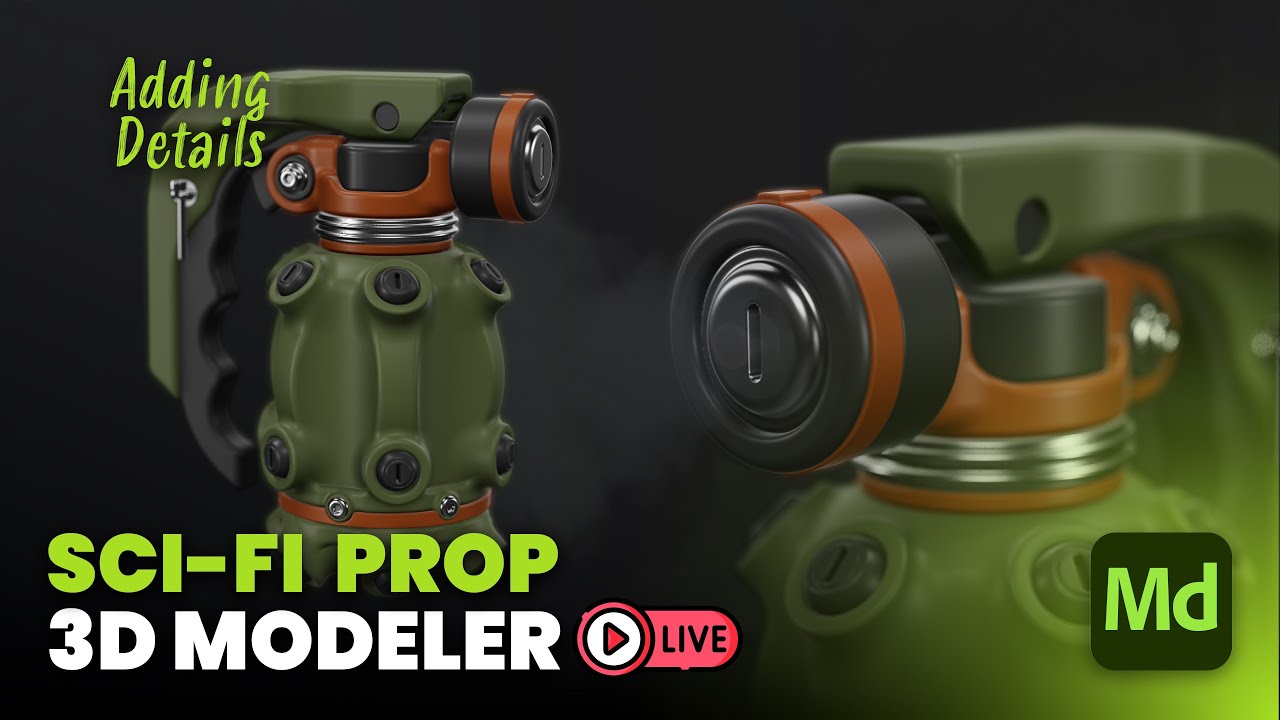 Sci Fi Prop With Substance 3d Modeler Part 2 Youtube
