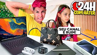 24 HORAS AGRADANDO UM HATER *Fiquei pobre