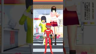 Mio yuta saves the city☺️yuta Mio vs monster baby#sakuraschoolsimulator #shortvideo #drama