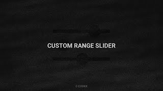 How to make Custom Range Slider | HTML, CSS & JavaScript | CodeX 👨💻