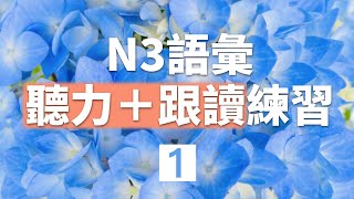 一次聽完250個！日文N3單字 語彙  聽力+跟讀練習 第一回