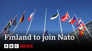 Nato gathers to welcome Finland as alliance's newest member - BBC News