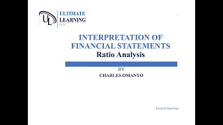 FA/FR: Interpretation of Financial Statements || Ratio Analysis