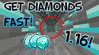 How To Find DIAMONDS *FAST* in MINECRAFT 1.16! | Up To Date Version!