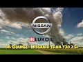 Oil change - Nissan X-Trail T30 2.5L (QR25DE)