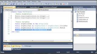 Visual Basic Tutorial 171 Paint Part 4 Building PaintCanvas YouTube