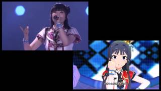 ミリシタ Blue Symphony MV \u0026 十周年ライブ 比較