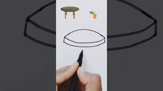 Draw Easy #shorts #cute #colors #table  #trending #youtubeshorts #viral #creativeart