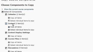 Copying Course Materials