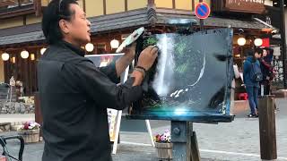 LIVE PAINTER in 草津温泉 湯畑 (2019.5.5)