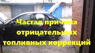 Топливная коррекция в минусе