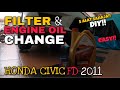 D.I.Y SERVICE HONDA CIVIC FD 2011 DI RUMAH MENGGUNAKAN 5 PERALATAN SAHAJA!!