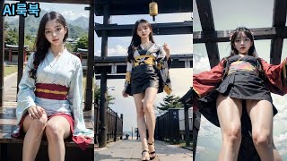 [4K] AI 룩북/일본 여행 기모노/Travel to Japan Kimono/日本旅行着物/日本旅行和服/전통복/lookbook/ルックブック